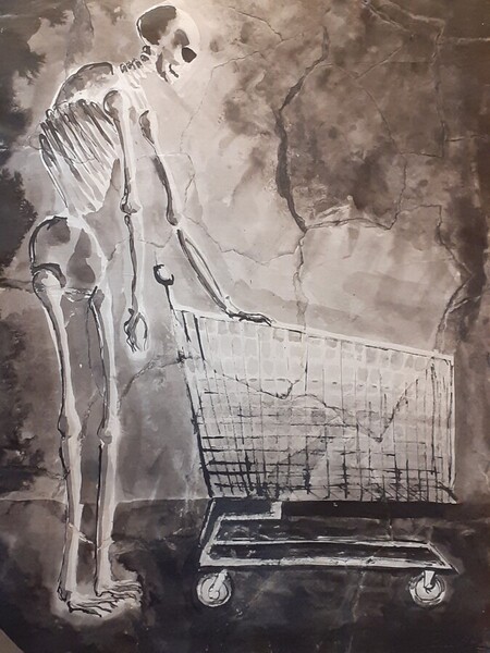 N&eacute; pour consommer 50x70cm